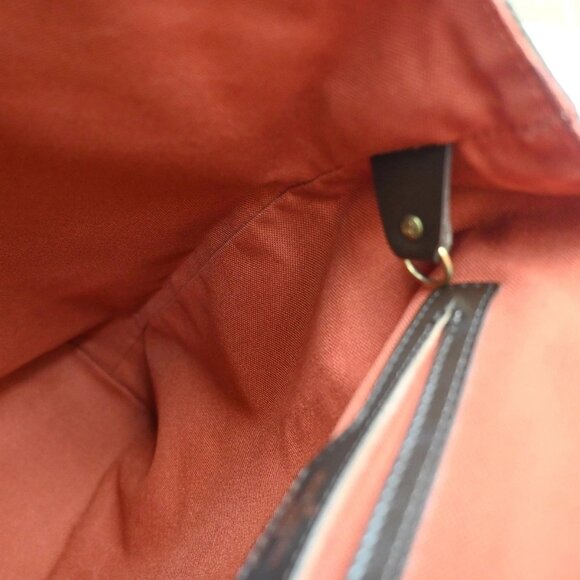 LOUIS VUITTON Logo Soho Backpack Bag Damier Ebene Leather Brown N51132 92EF739 - Picture 13 of 16
